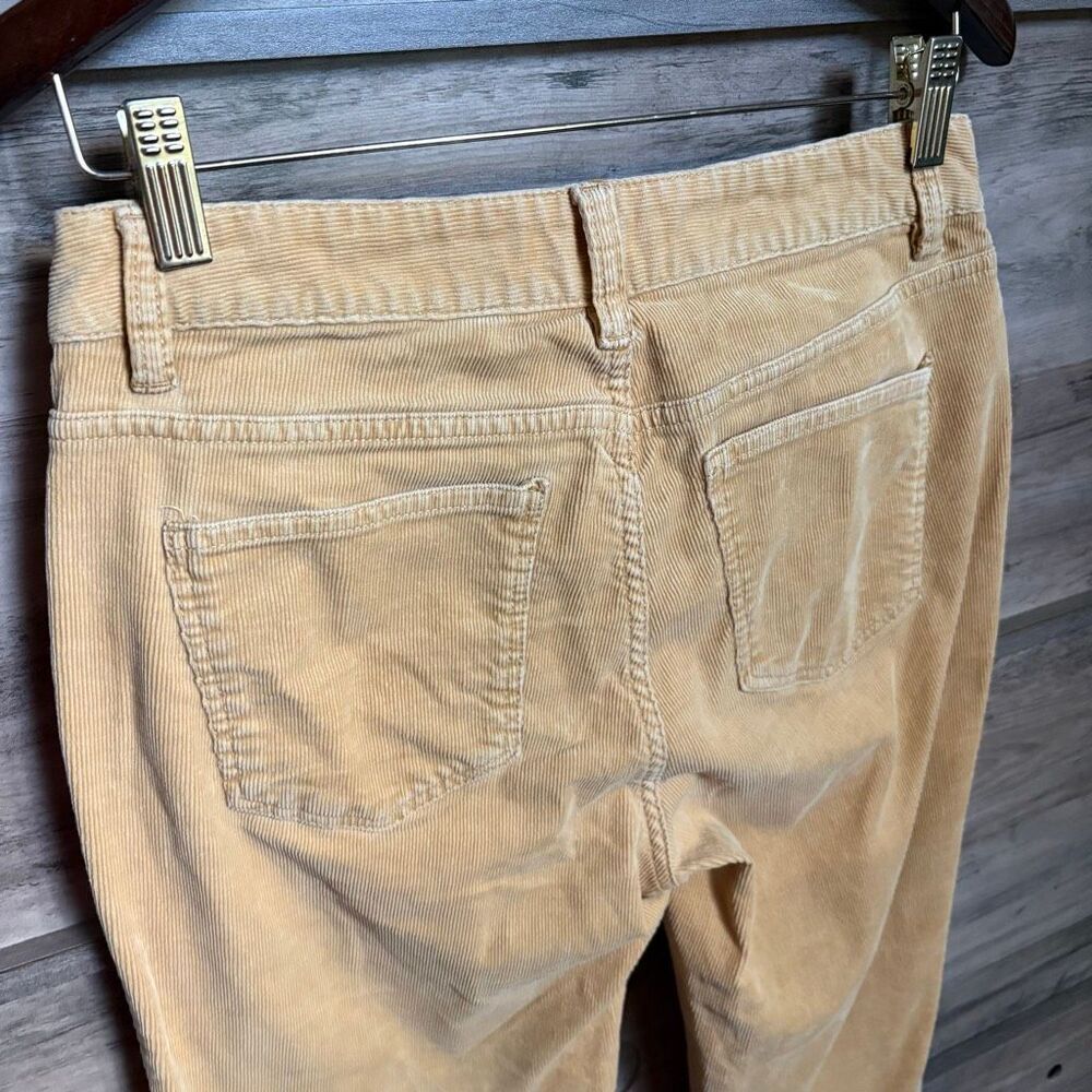 Talbots 4 Yellow Corduroy Heritage Pants Fall Luxury Boho Hippie Preppy Boardwal - Picture 5 of 9